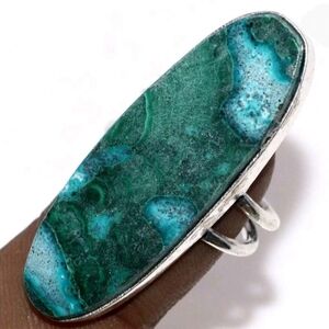 🩵Chrysocolla Malachite Sterling Silver Ring